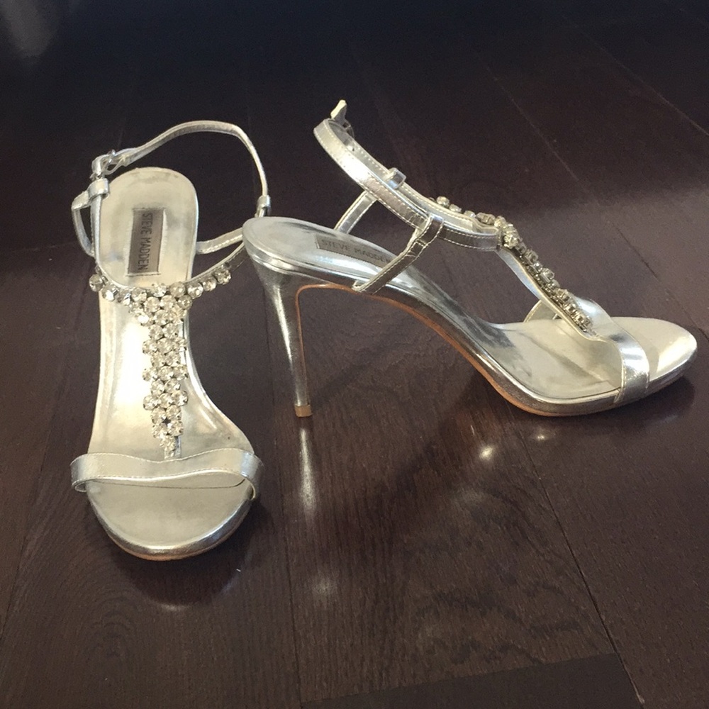 Steve Madden jeweled strappy heels